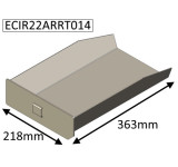ECIR22ARRT014 Parkray RIGHT Ashpan  |  Aspect 80B